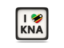 Saint Kitts and Nevis. Heart with ISO code. Download icon.