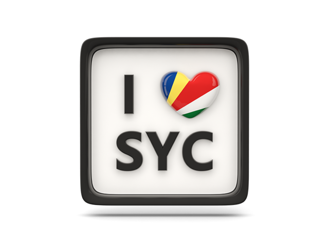 Heart with ISO code. Download flag icon of Seychelles at PNG format