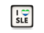 Sierra Leone. Heart with ISO code. Download icon.