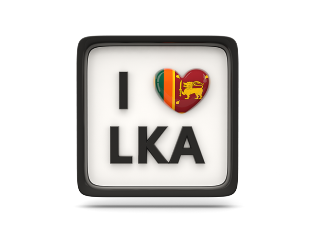 Heart with ISO code. Download flag icon of Sri Lanka at PNG format