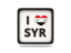 Syria. Heart with ISO code. Download icon.