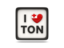 Tonga. Heart with ISO code. Download icon.