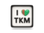 Turkmenistan. Heart with ISO code. Download icon.