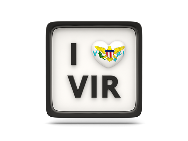 Heart with ISO code. Download flag icon of Virgin Islands of the United States at PNG format