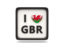 Wales. Heart with ISO code. Download icon.