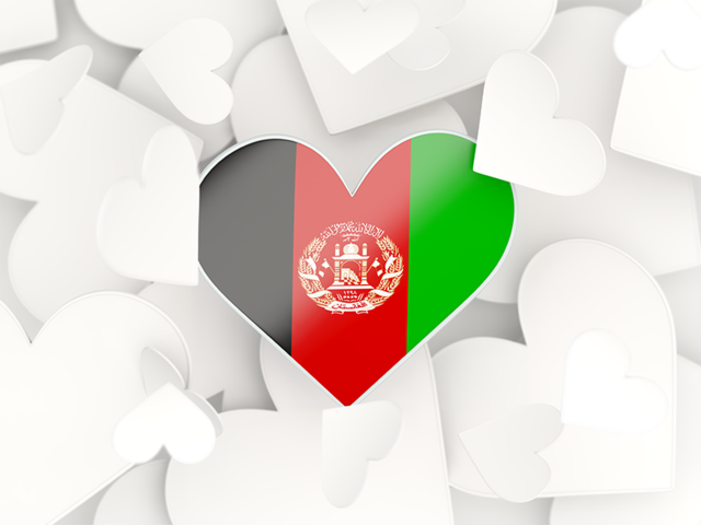 Hearts background. Download flag icon of Afghanistan at PNG format