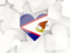 American Samoa. Hearts background. Download icon.