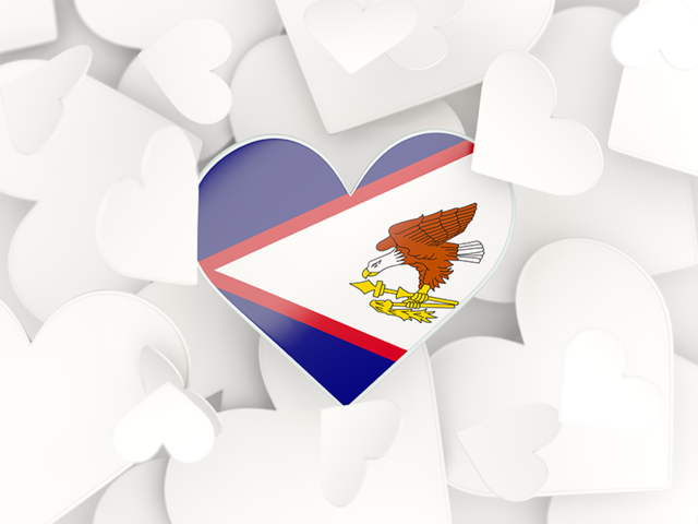 Hearts background. Download flag icon of American Samoa at PNG format