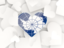 Antarctica. Hearts background. Download icon.