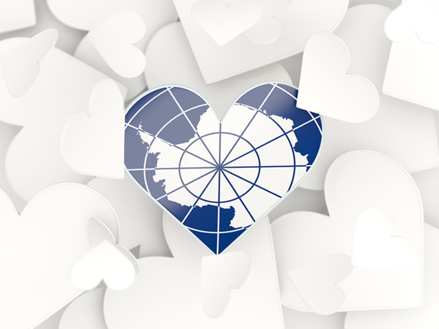 Hearts background. Download flag icon of Antarctica at PNG format