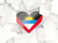 Antigua and Barbuda. Hearts background. Download icon.