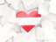 Austria. Hearts background. Download icon.