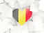Belgium. Hearts background. Download icon.