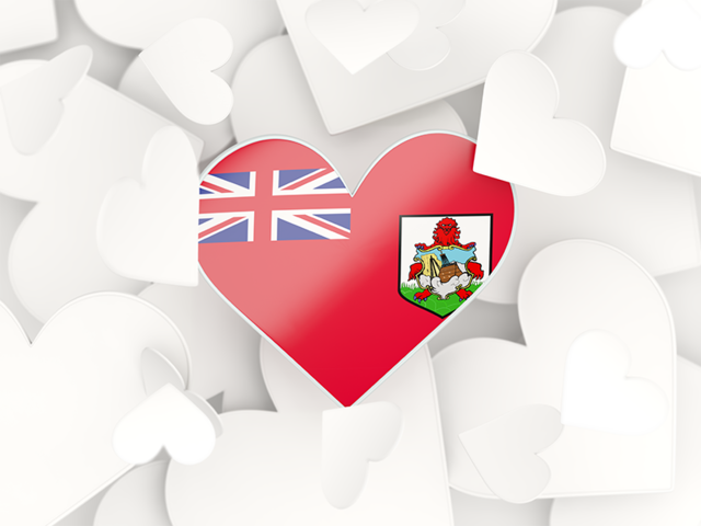 Hearts background. Download flag icon of Bermuda at PNG format