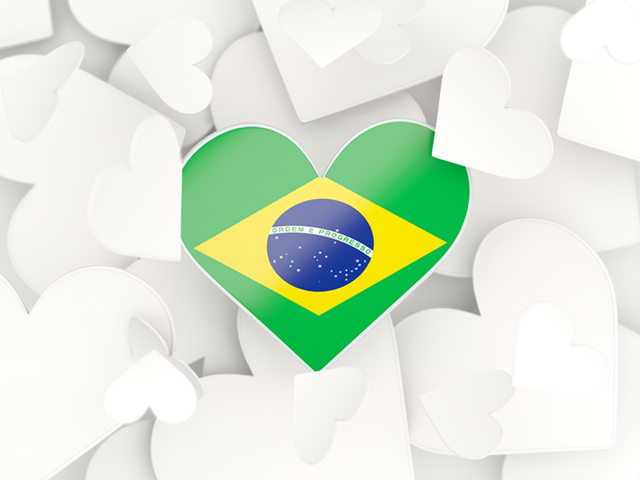 Hearts background. Download flag icon of Brazil at PNG format