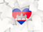 Cambodia. Hearts background. Download icon.