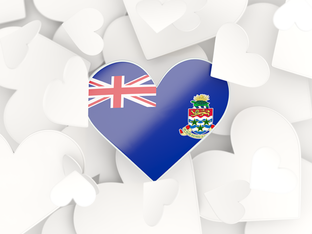 Hearts background. Download flag icon of Cayman Islands at PNG format