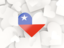 Chile. Hearts background. Download icon.