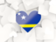 Curacao. Hearts background. Download icon.