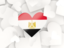 Egypt. Hearts background. Download icon.