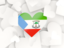 Equatorial Guinea. Hearts background. Download icon.