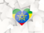 Ethiopia. Hearts background. Download icon.