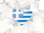 Greece. Hearts background. Download icon.