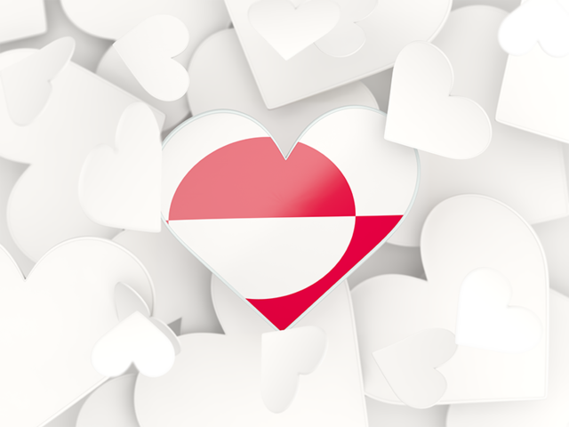 Hearts background. Download flag icon of Greenland at PNG format