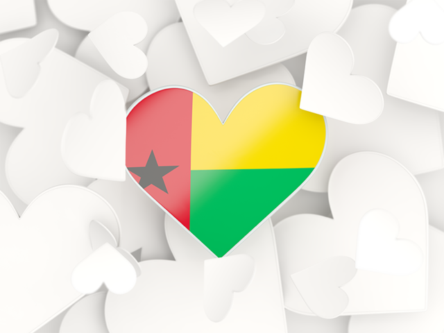 Hearts background. Download flag icon of Guinea-Bissau at PNG format