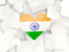 India. Hearts background. Download icon.