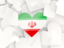 Iran. Hearts background. Download icon.