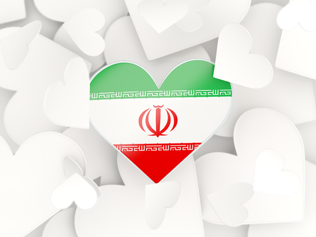 Hearts background. Download flag icon of Iran at PNG format