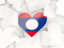 Laos. Hearts background. Download icon.