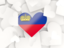 Liechtenstein. Hearts background. Download icon.