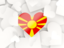 Macedonia. Hearts background. Download icon.