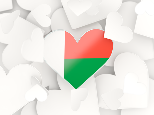 Hearts background. Download flag icon of Madagascar at PNG format