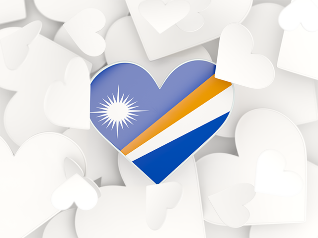 Hearts background. Download flag icon of Marshall Islands at PNG format