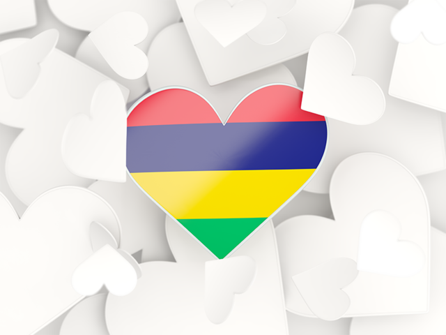 Hearts background. Download flag icon of Mauritius at PNG format