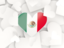 Mexico. Hearts background. Download icon.