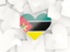 Mozambique. Hearts background. Download icon.