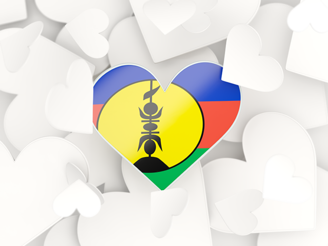 Hearts background. Download flag icon of New Caledonia at PNG format
