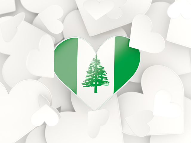 Hearts background. Download flag icon of Norfolk Island at PNG format
