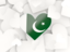 Pakistan. Hearts background. Download icon.