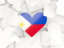 Philippines. Hearts background. Download icon.