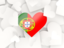 Portugal. Hearts background. Download icon.