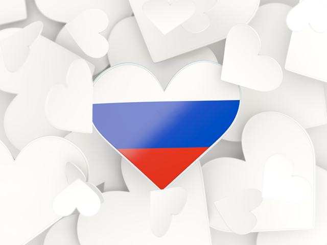 Hearts background. Download flag icon of Russia at PNG format