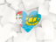 Saint Pierre and Miquelon. Hearts background. Download icon.