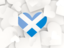 Scotland. Hearts background. Download icon.