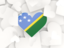 Solomon Islands. Hearts background. Download icon.