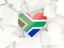 South Africa. Hearts background. Download icon.